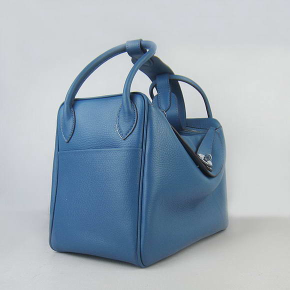 High Quality Replica Hermes Lindy 26CM Shoulder Bag Blue - Click Image to Close
